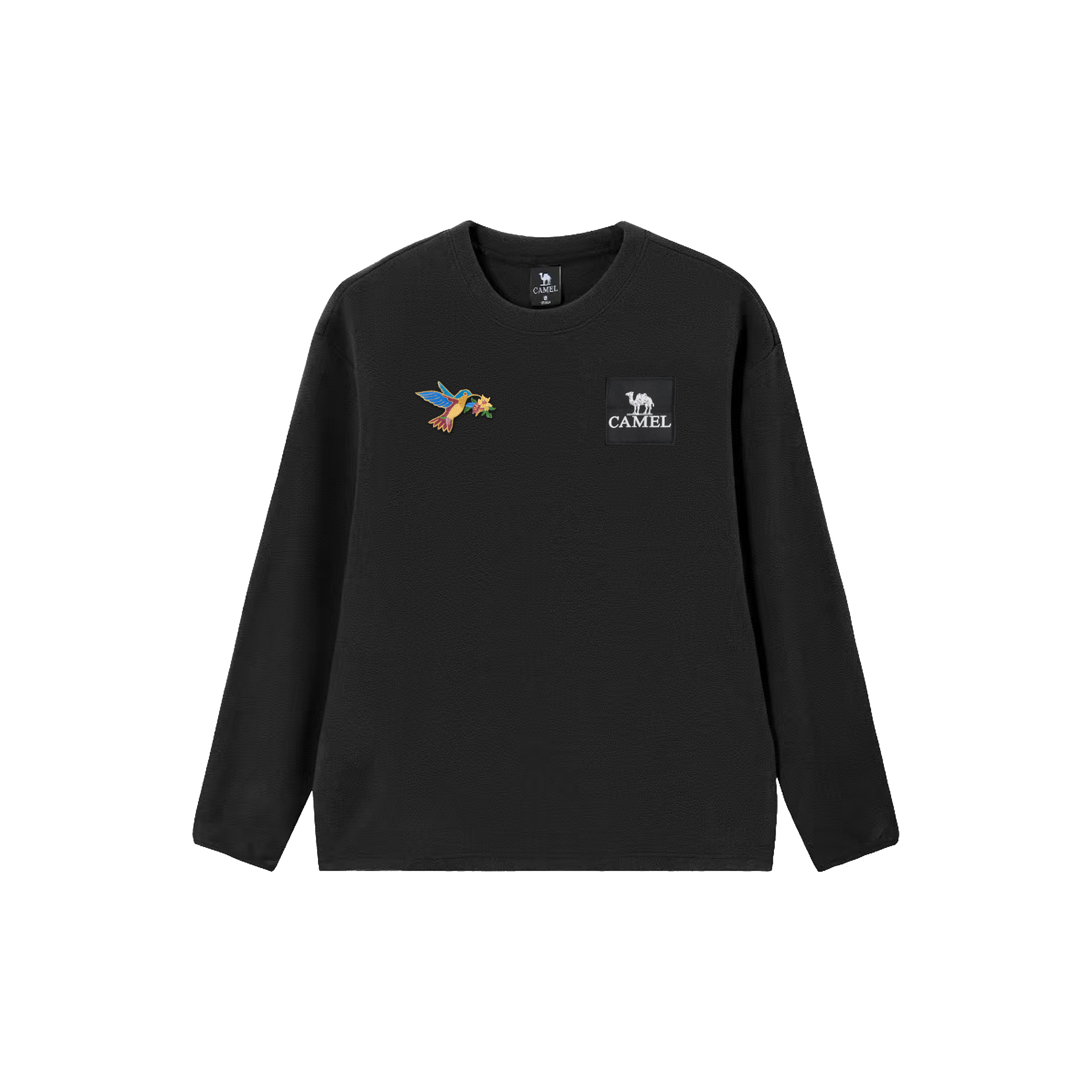 

CAMEL Свитшот Capsule мужской черный с круглым вырезом Moderate