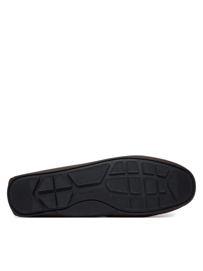 Tommy Hilfiger Мокасины Core Hilfiger Leather Driver FM0FM05790 коричневые — фото 4