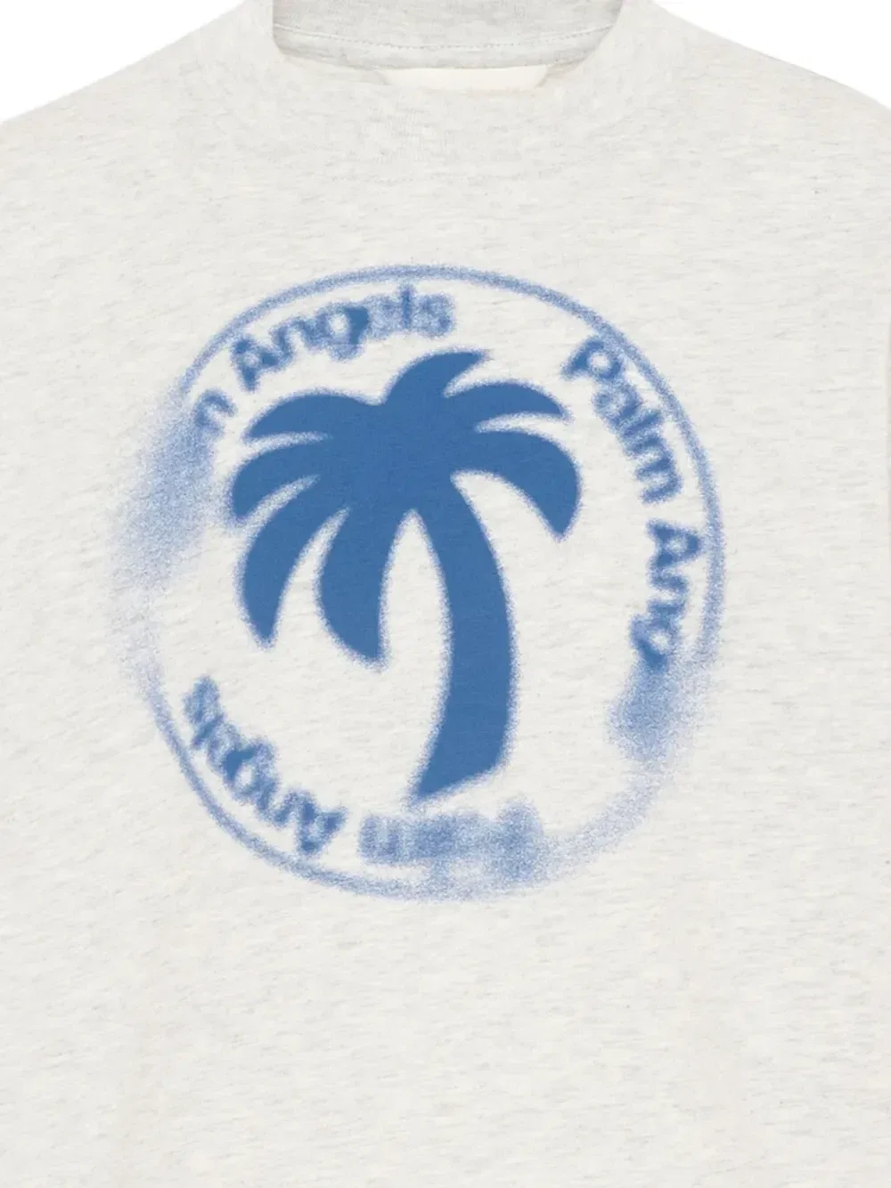 Футболка с короткими рукавами и логотипом Palm Angels Kids, серый — фото 2