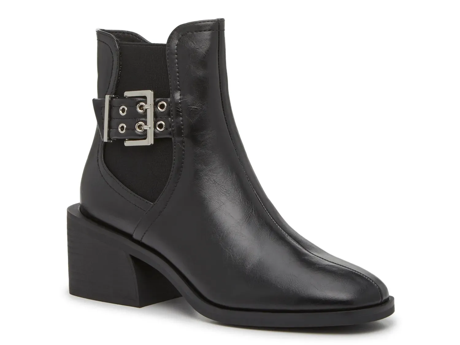 Ботинки женские Steve Madden Treaty на каблуке и с пряжкой, черный