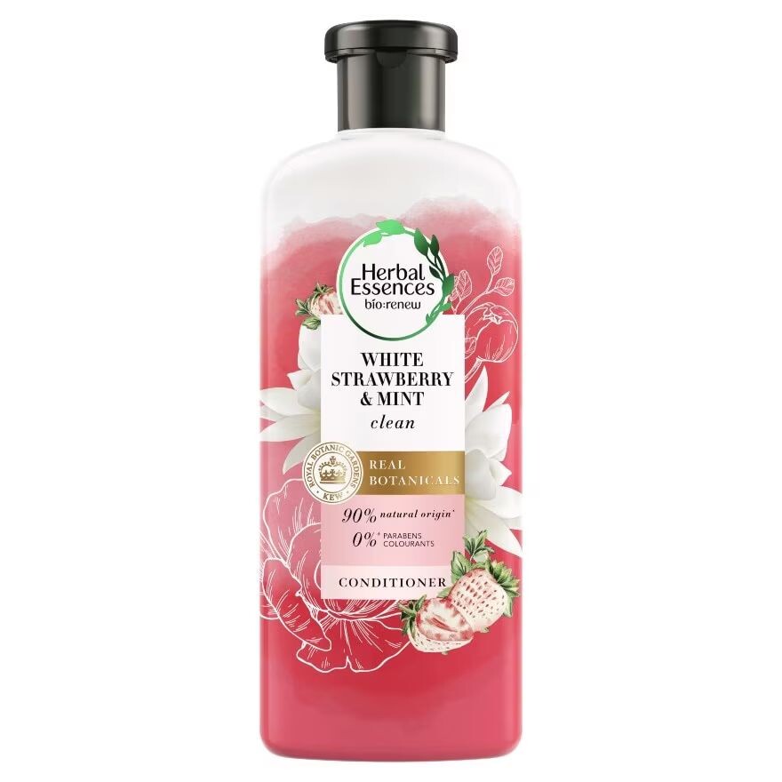

Herbal Essence s Кондиционер Белая Клубника и Мята 400 мл, Pink