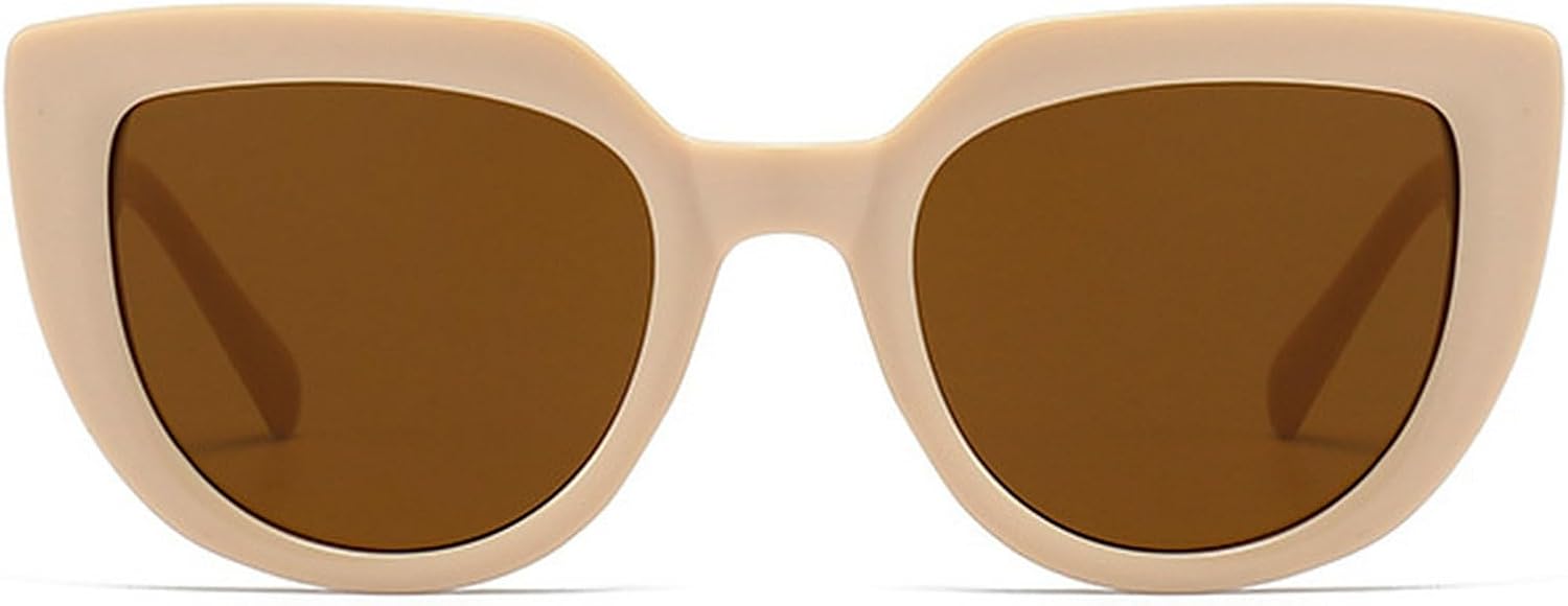 

Модные солнцезащитные очки «кошачий глаз» для женщин, роскошные солнцезащитные очки с леопардовым принтом, черные солнцезащитные очки UV400, ретро-очки для мужчин с защитой от УФ-излучения mincl, Beige Brown