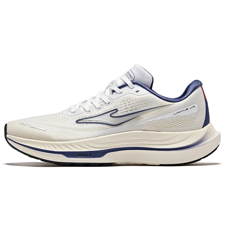 

Erke Легкие амортизирующие кроссовки Rebound Low Top для повседневного бега, мужские, белые, темно-синие