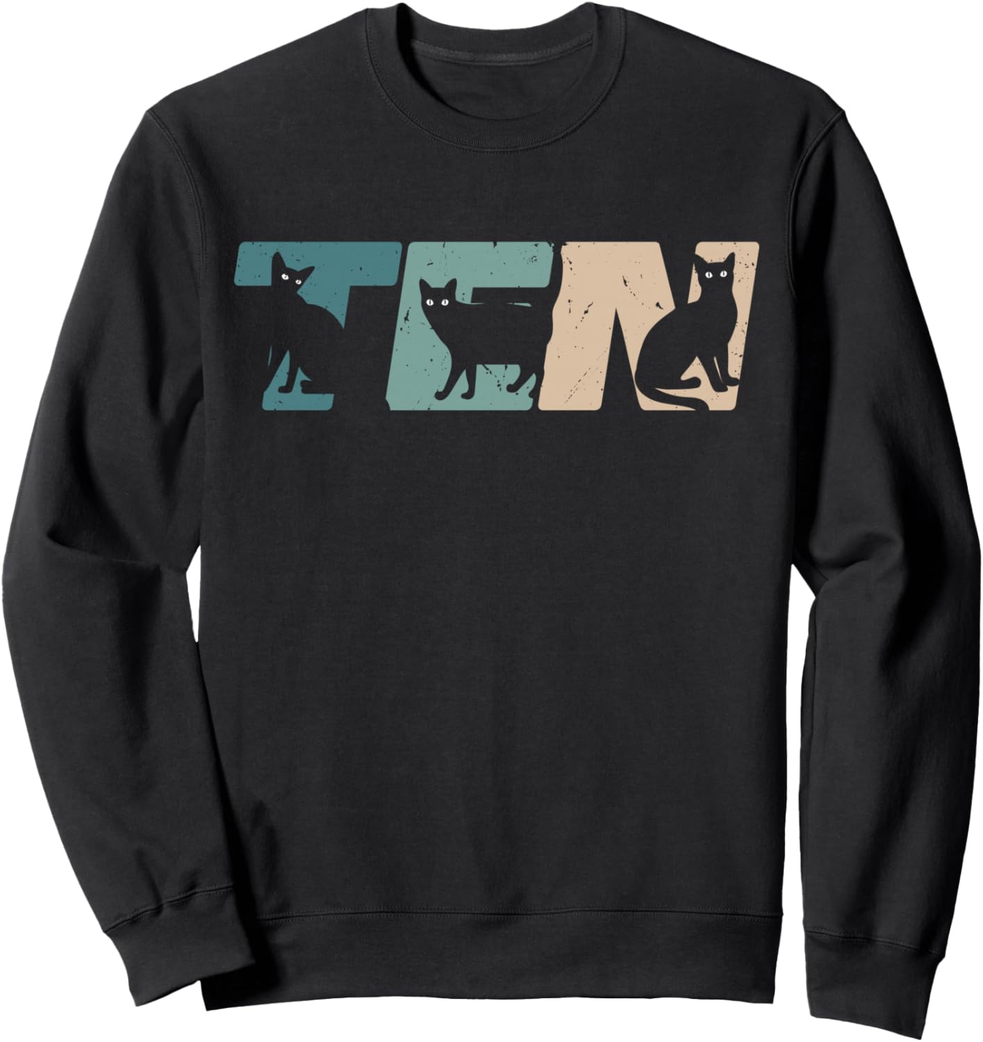 

Толстовка на 10-летие, толстовка с кошачьей тематикой для мальчиков и девочек, черная Retro Cat Birthday Apparel Boys Girls, Черный, Толстовка на 10-летие, толстовка с кошачьей тематикой для мальчиков и девочек, черная Retro Cat Birthday Apparel Boys Girl