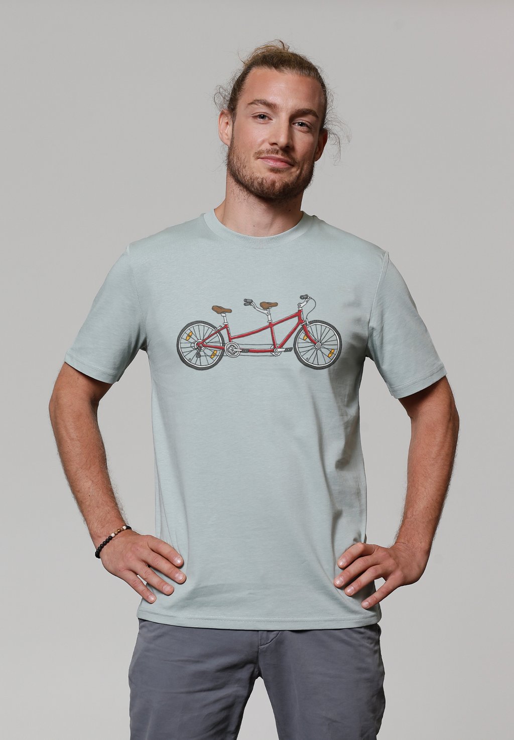 

Футболка с принтом TANDEM watapparel, бирюзовый