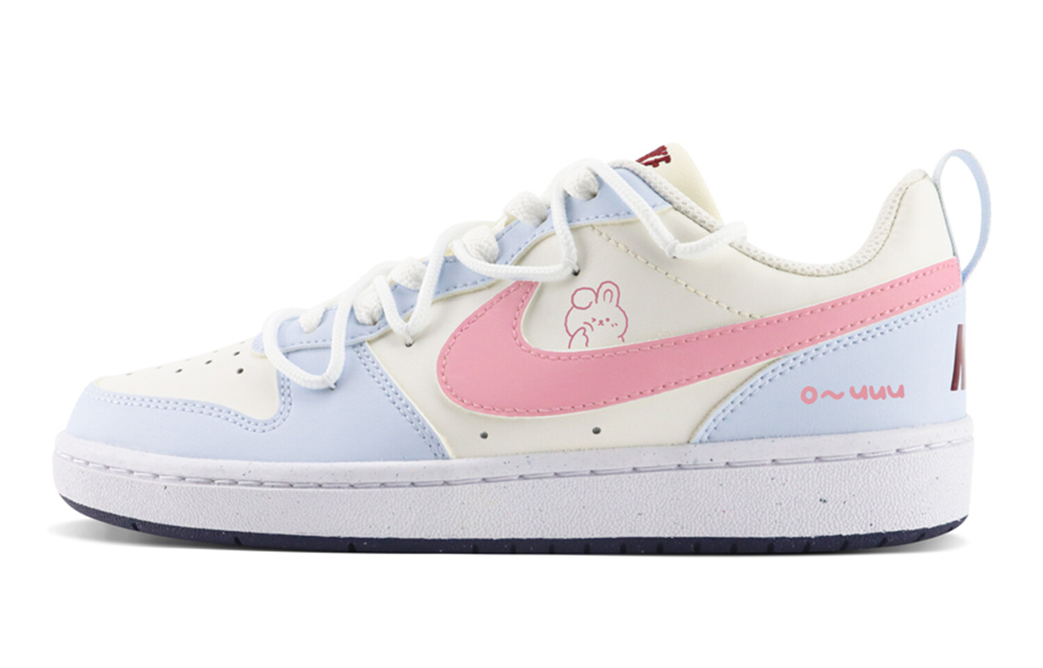 

Кроссовки Nike Court Borough Skateboarding Shoes Women's Low-top Blue/beige/pink, розовый