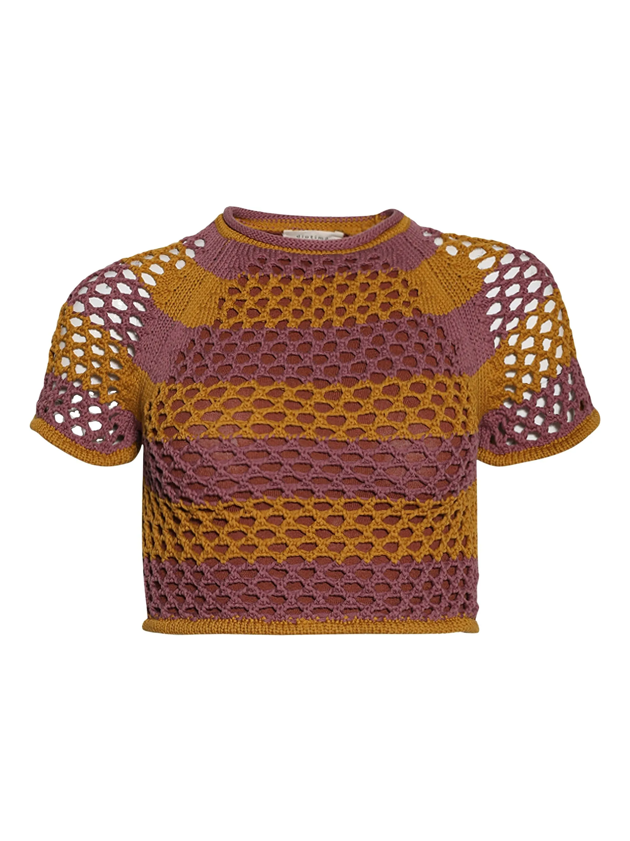 

Топ Rae в технике кроше Diotima, розовый