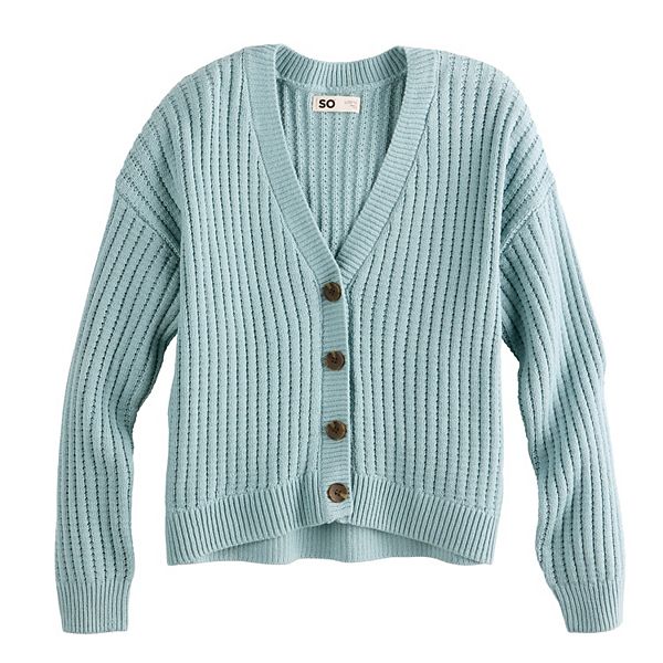 

Детский кардиган на пуговицах для девочек 6-20 лет, regular & plus size So, Zapata Blue