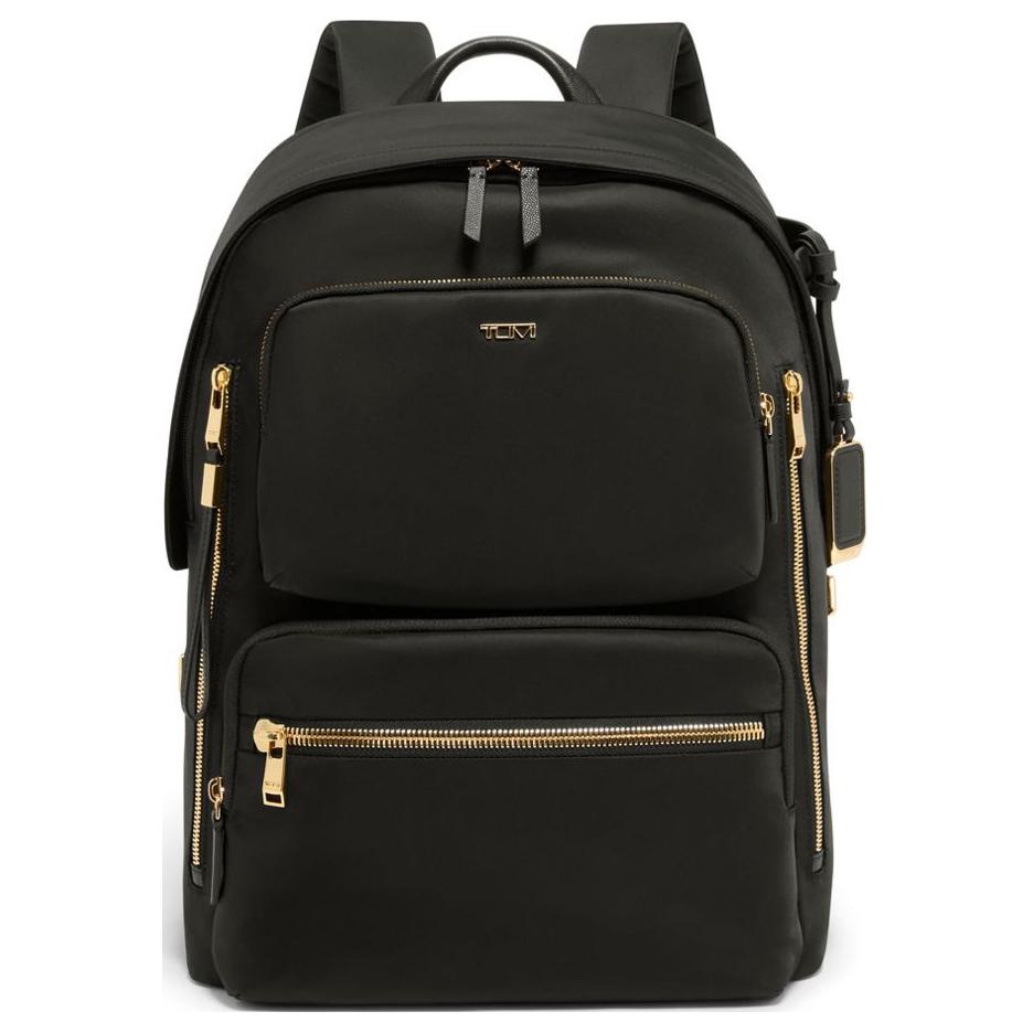 

TUMI Путешественница Нейлоновый Рюкзак Женский Черный Золотая Молния