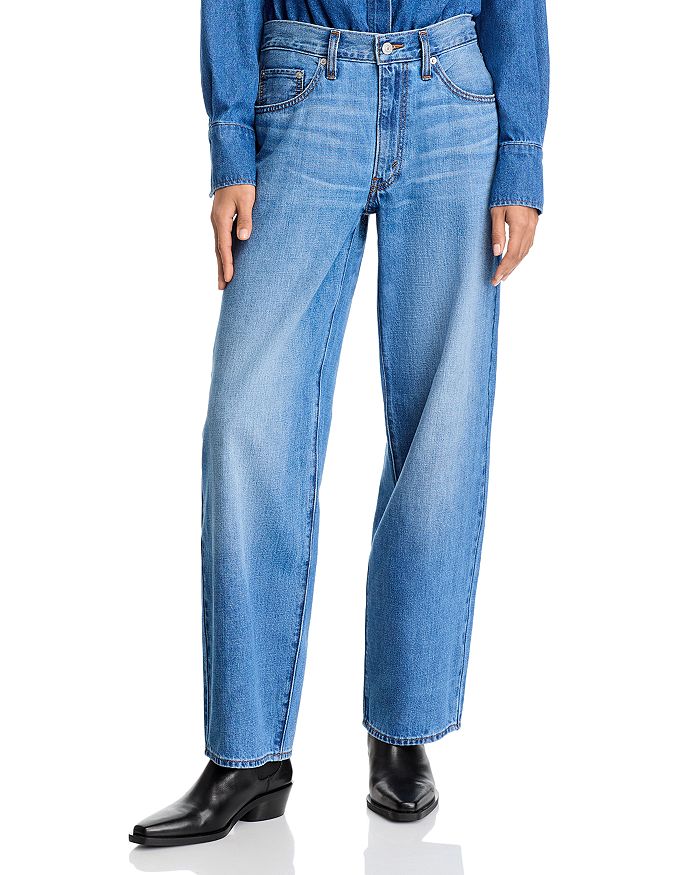 

Мешковатые джинсы Dad с высокой посадкой в крупную клетку Levi's, синий