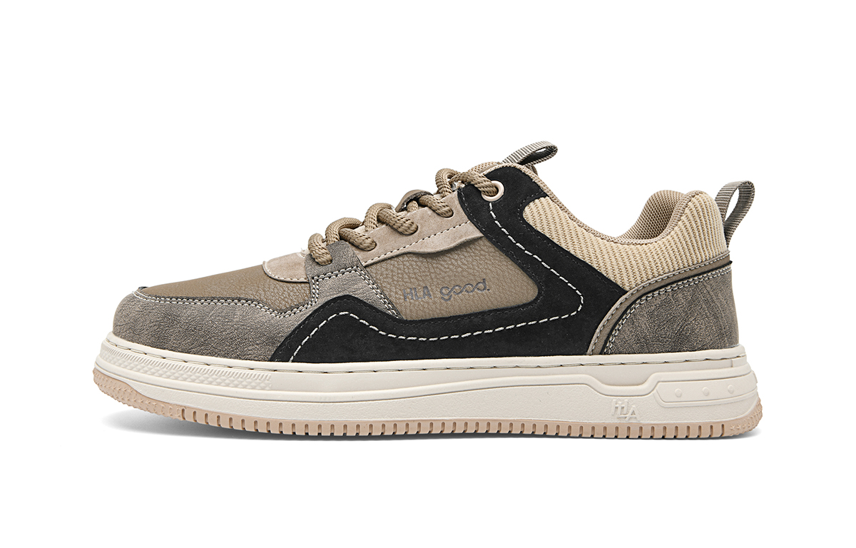 

Низкие скейтбордистские кроссовки для мужчин HLA, бежевый черный