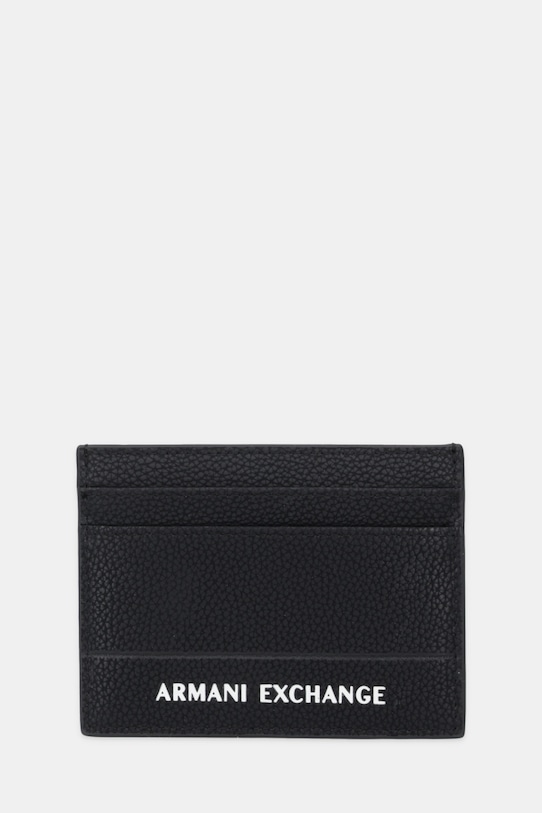 

Кожаный чехол для карт Armani Exchange, черный