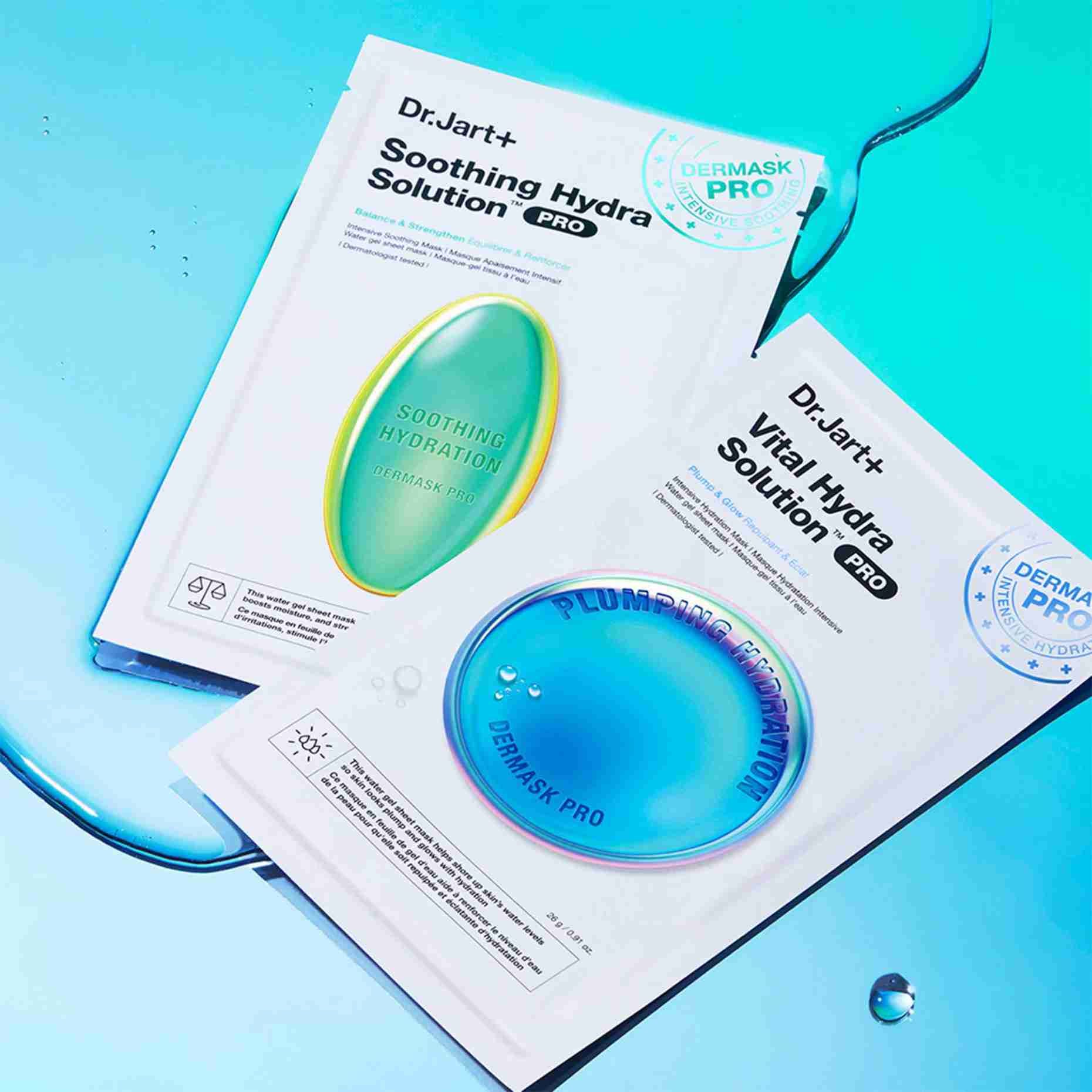 Маска для лица Dr. Jart+ — Увлажняющая и успокаивающая Dermask Soothing Hydra Solutiontm Pro — фото 4