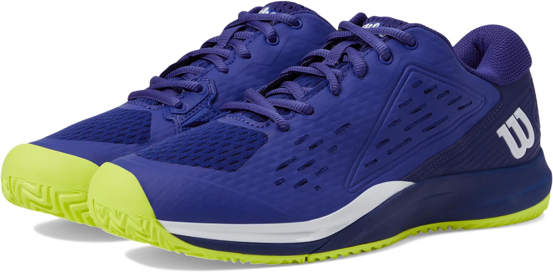 

Кроссовки Wilson Rush Pro Ace Junior, цвет Bluing/Blue Print/Safety Yellow