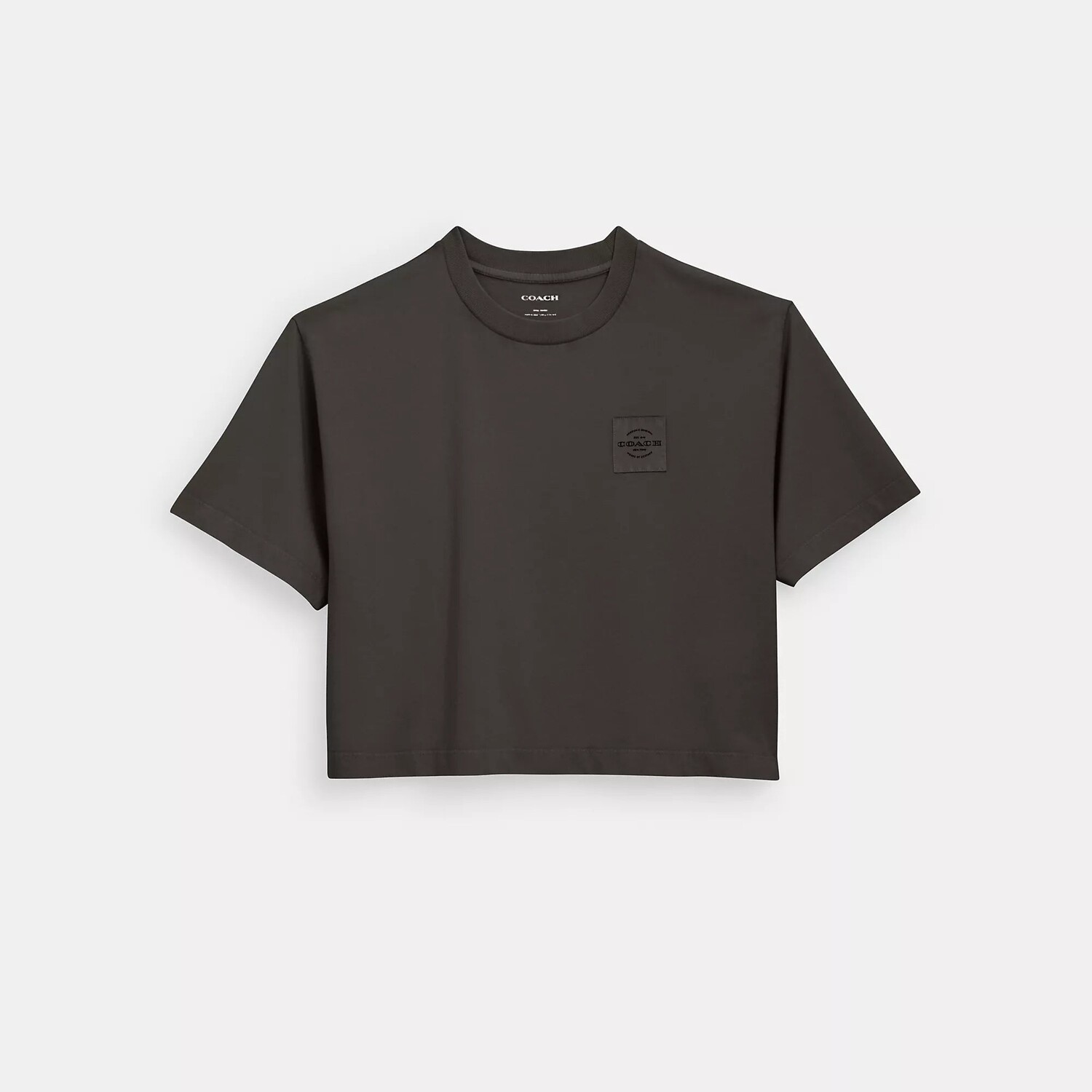 

Укороченная футболка Coach Outlet Garment Dye, цвет Smoke