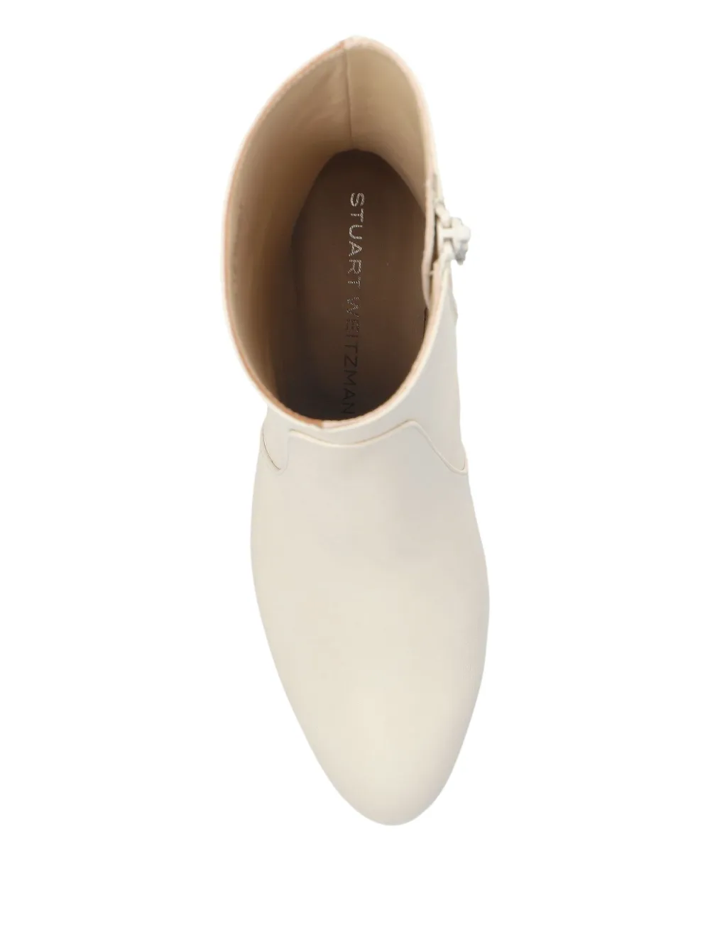 Ботильоны на каблуке Stuart Weitzman, белый — фото 3