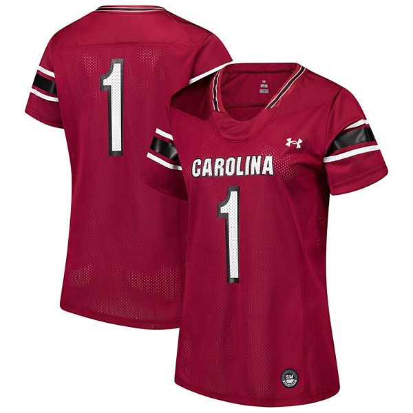 

Женская реплика футбольной майки #1 Garnet South Carolina Gamecocks Under Armour
