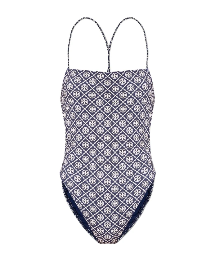

Цельный купальник Tory Burch, синий