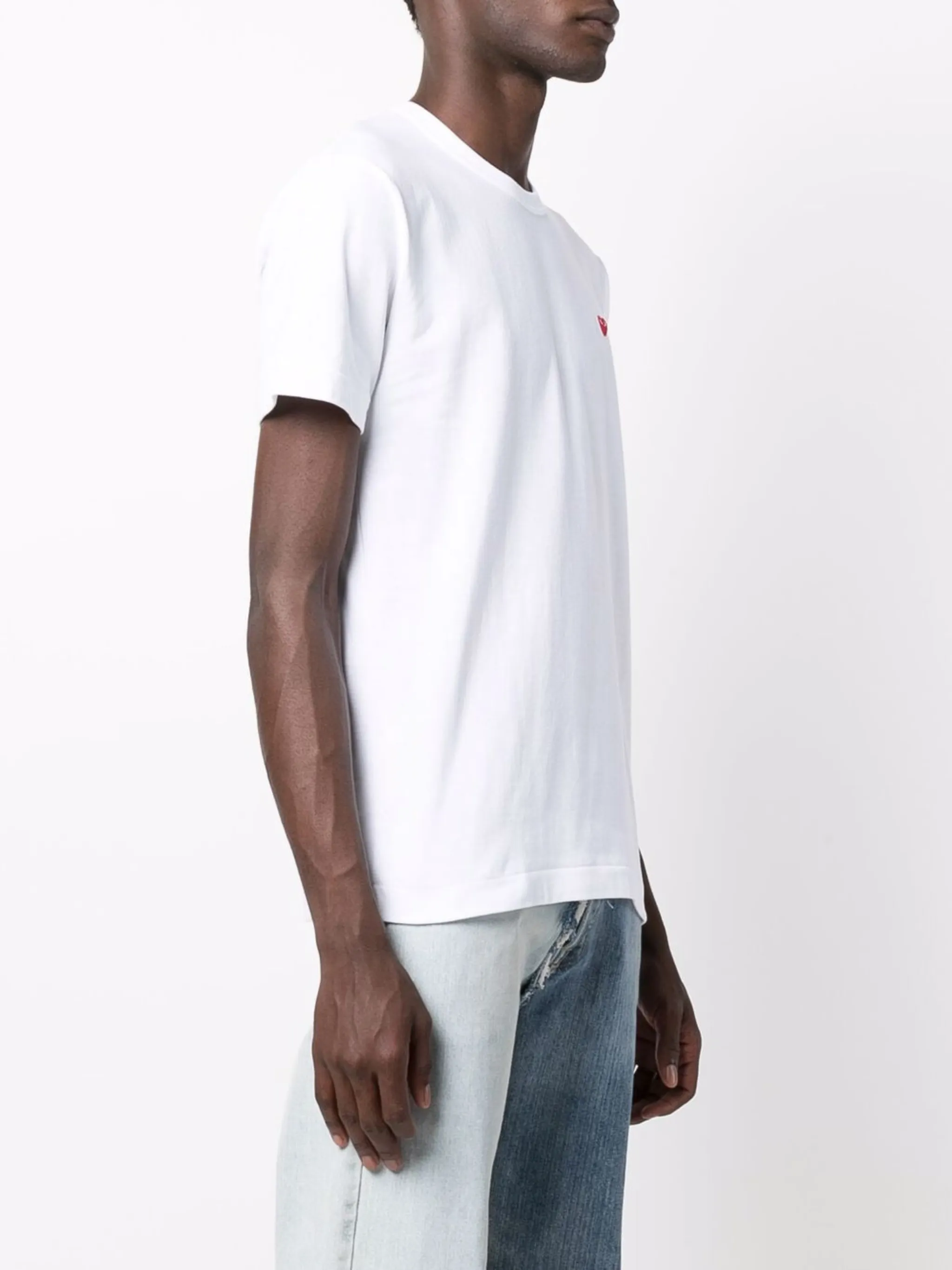 Футболка с круглым вырезом Comme Des Garçons Play, белый — фото 3