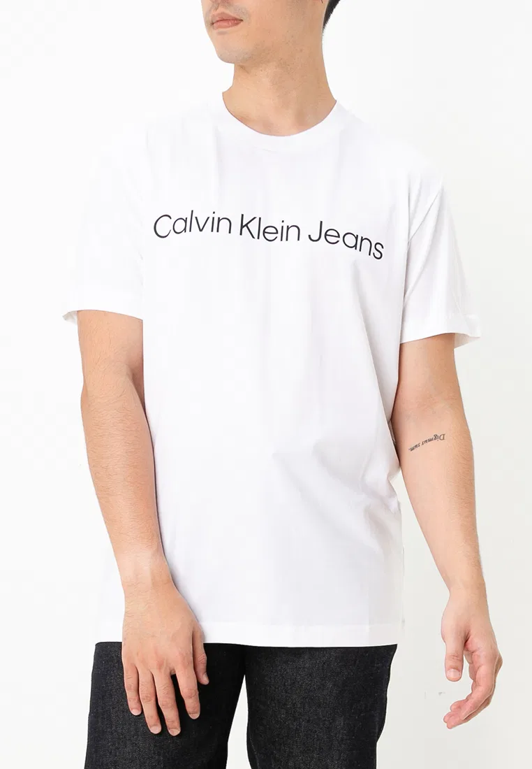 Футболка с логотипом, Calvin Klein Jeans, ярко-белый