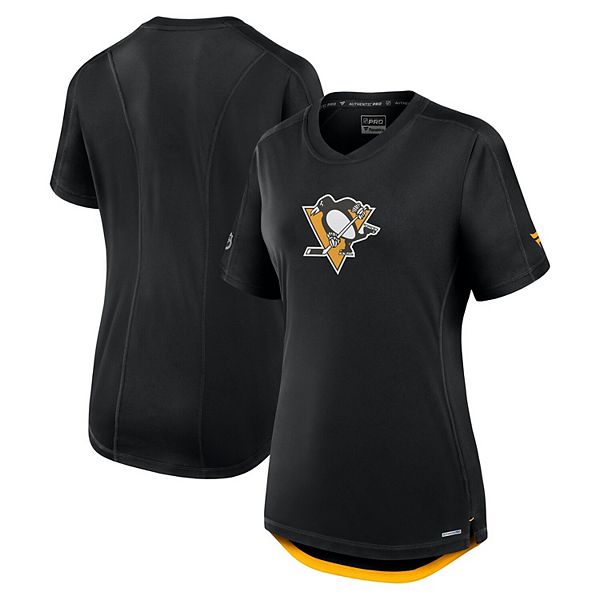 

Женская черная футболка Pittsburgh Penguins Authentic Pro Rink Fanatics, Черный, Женская черная футболка Pittsburgh Penguins Authentic Pro Rink Fanatics