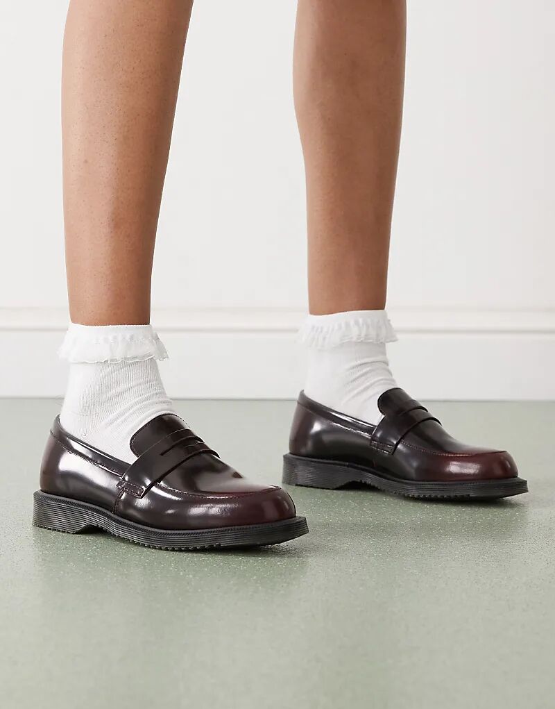 Лоферы Dr Martens Temera Kensington вишневого цвета