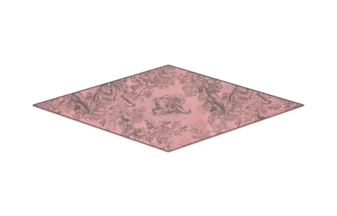 

DIOR Шёлковый шарф, Pink