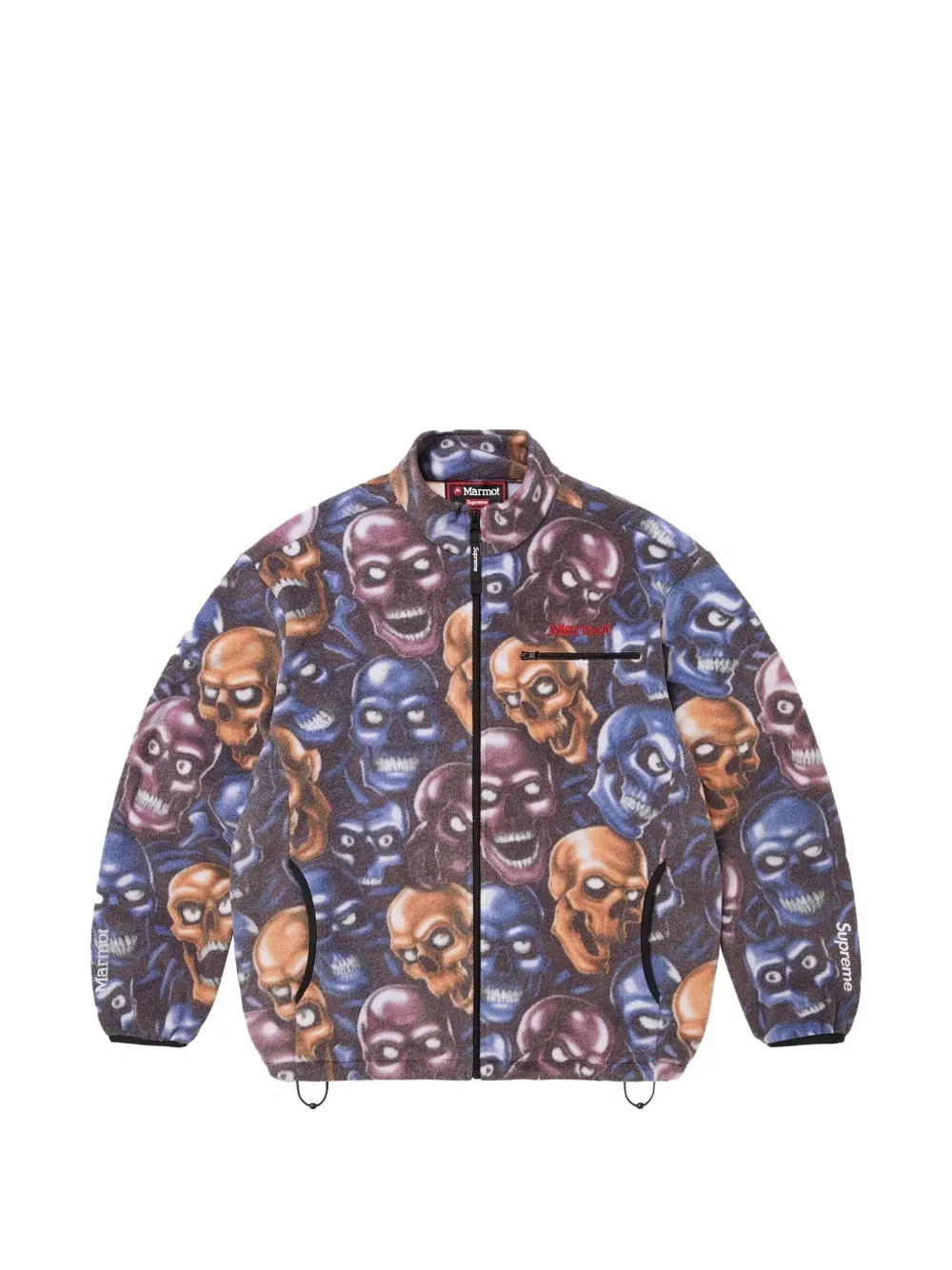 Куртка с принтом в виде черепа сурка X Supreme, синий