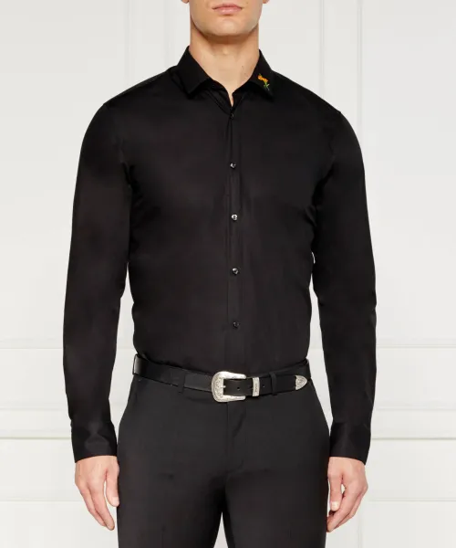 

Рубашка Елисея Slim fit Hugo, черный