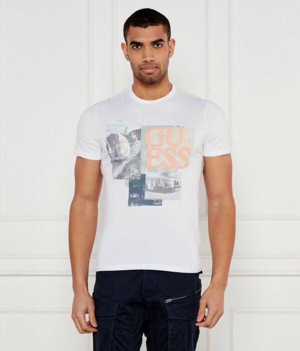 

Футболки Slim fit Guess Jeans, белый