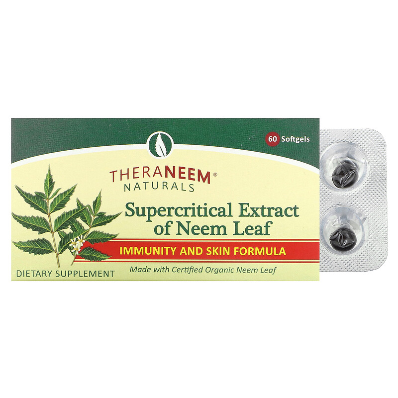 

Organix South, TheraNeem Naturals, сверхкритический экстракт листьев нима, 8 мг, 60 мягких таблеток