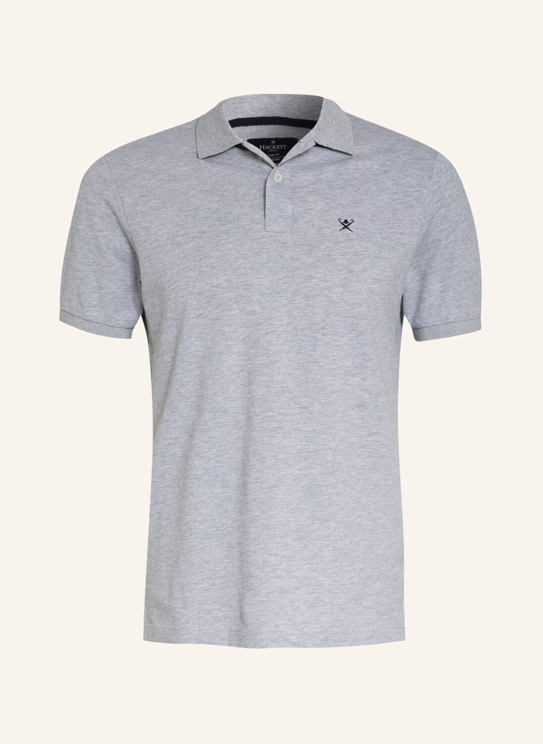 

Рубашка поло HACKETT LONDON Piqué Slim Fit, светло-серый