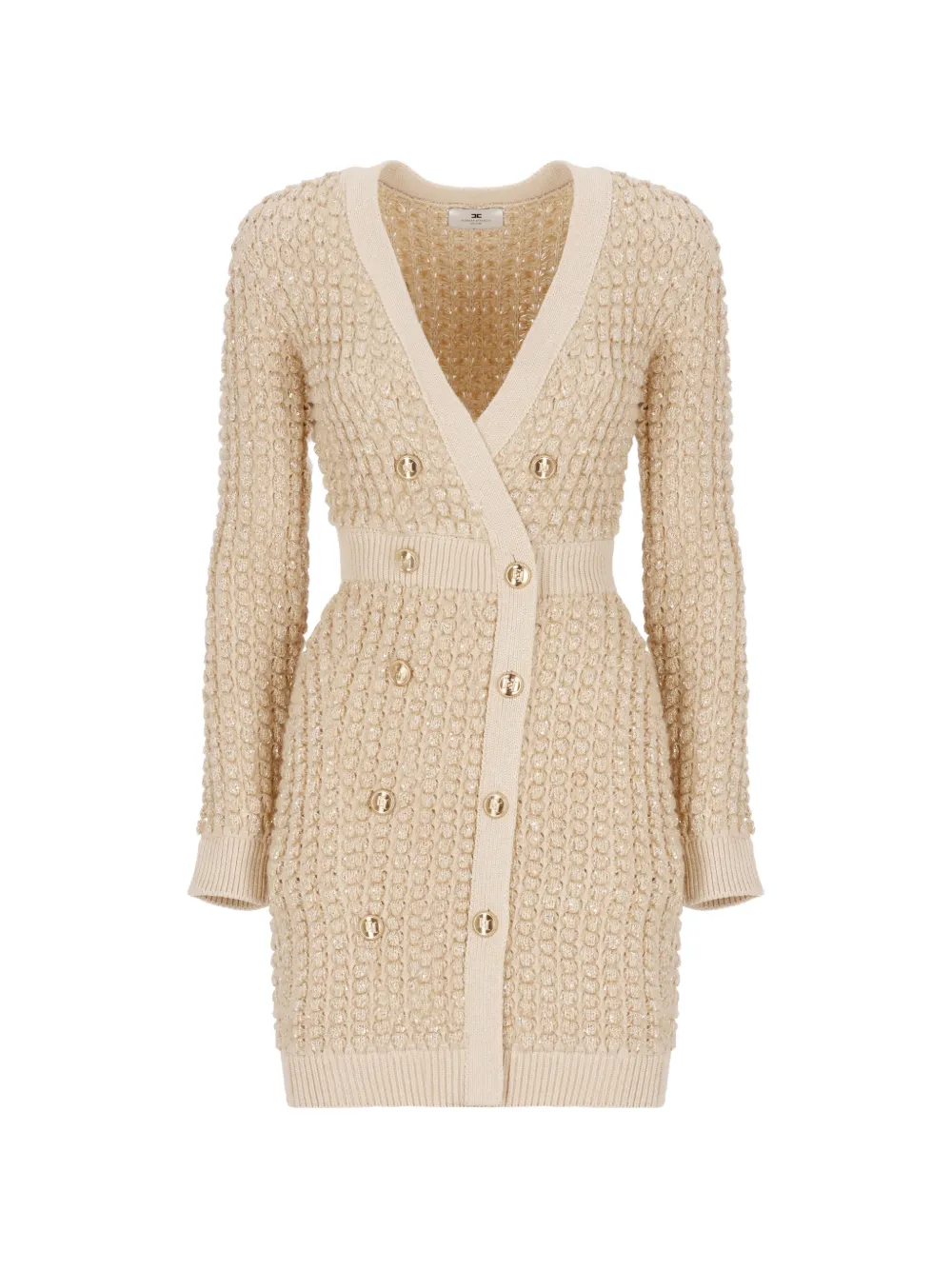 

Мини-платье на пуговицах Elisabetta Franchi, бежевый