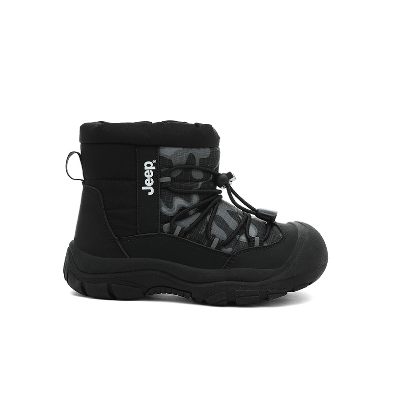 Утепленные ботинки Synthetic Leather Slip Resistant Waterproof Thermal High top Snow для детей Jeep, malt зеленый — фото 4