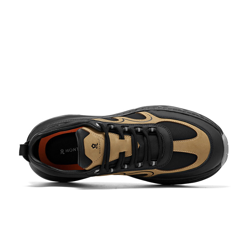 Кроссовки Montague Lifestyle Shoes Men Low-top, черный/коричневый — фото 4