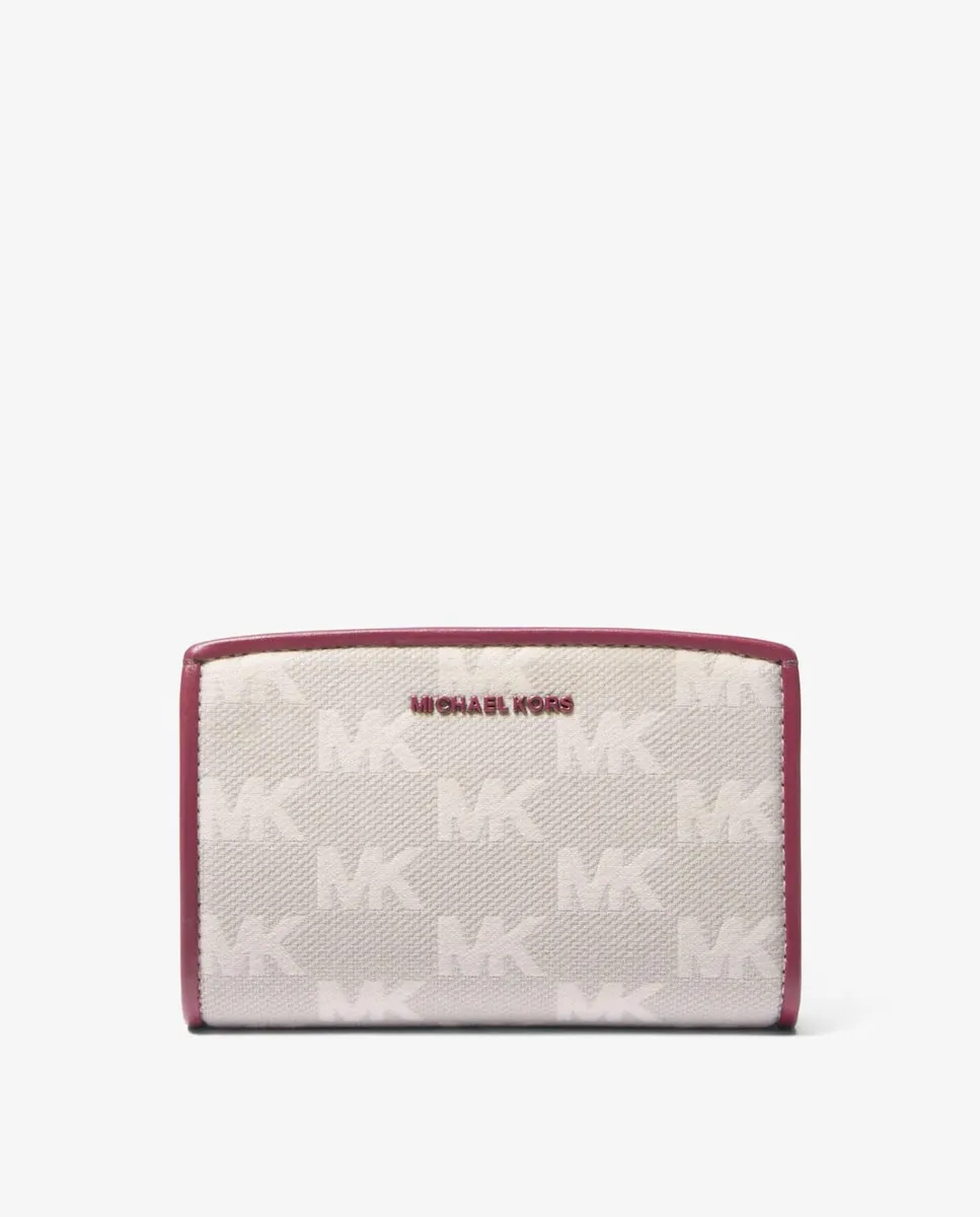 

Женская сумка из жаккарда с логотипом Michael Michael Kors, бордовый