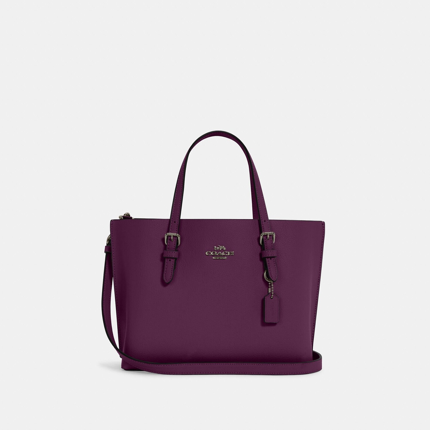

Сумка-тоут Coach Outlet Mollie 25, цвет Black Antique Nickel/Boysenberry