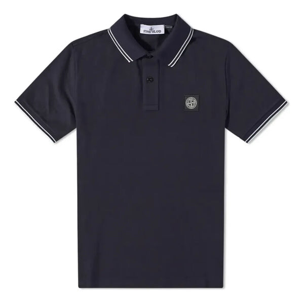 

Рубашка поло patch tipped polo shirt 'navy' Stone Island, синий