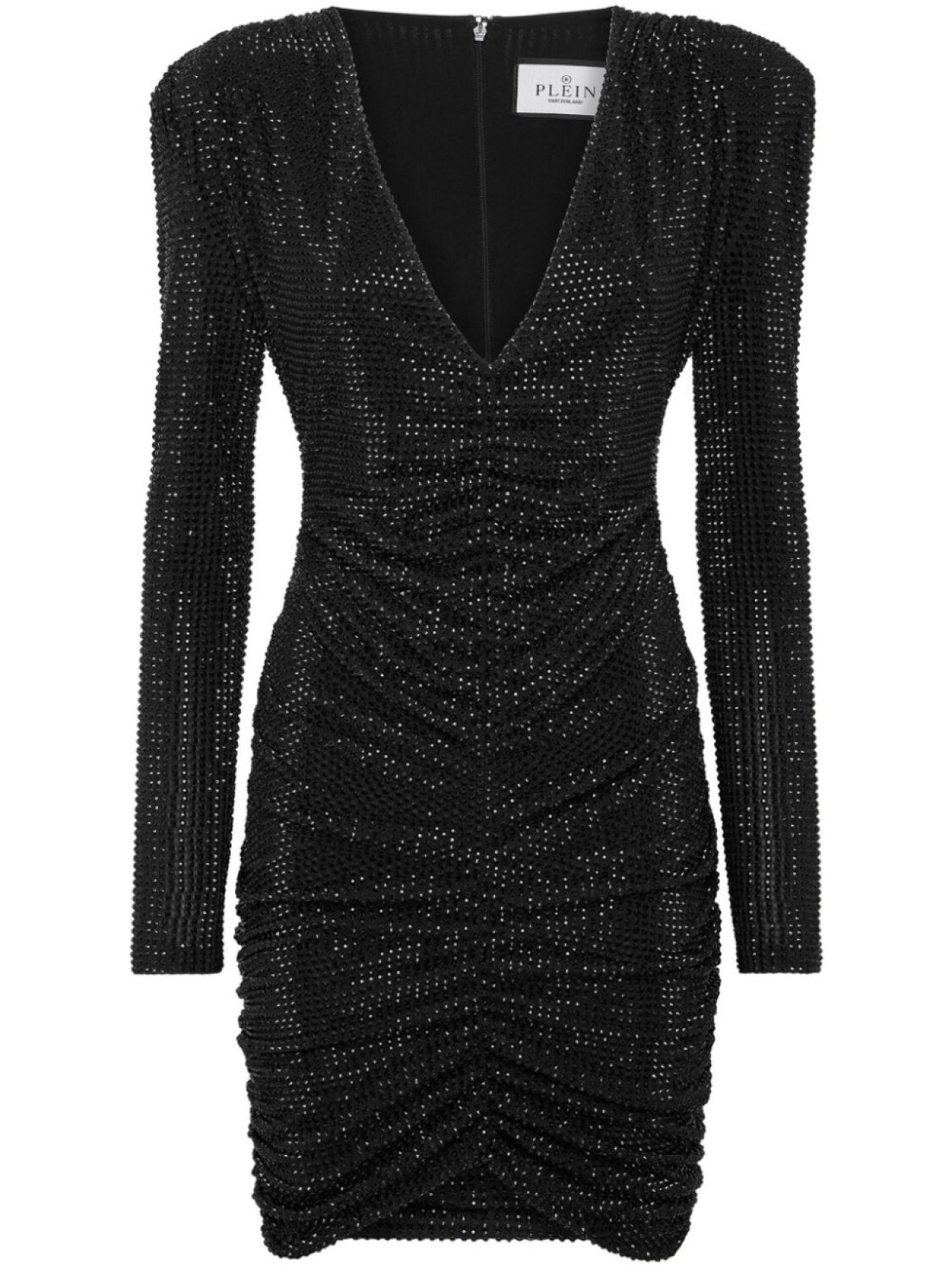 

Philipp Plein платье мини с подплечниками, черный