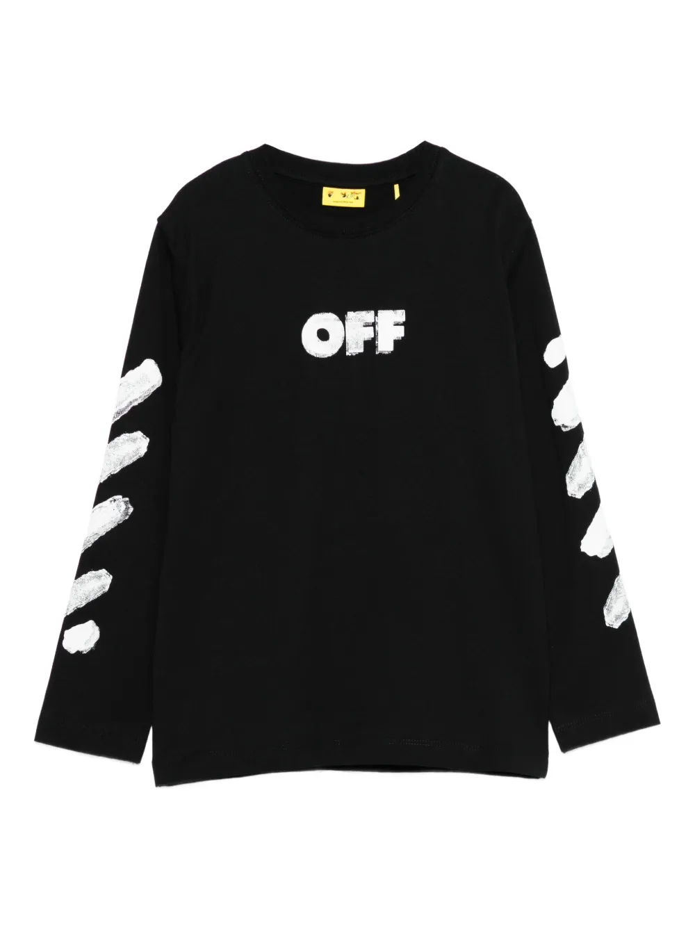

Лонгслив с принтом-логотипом OFF-WHITE KIDS, черный