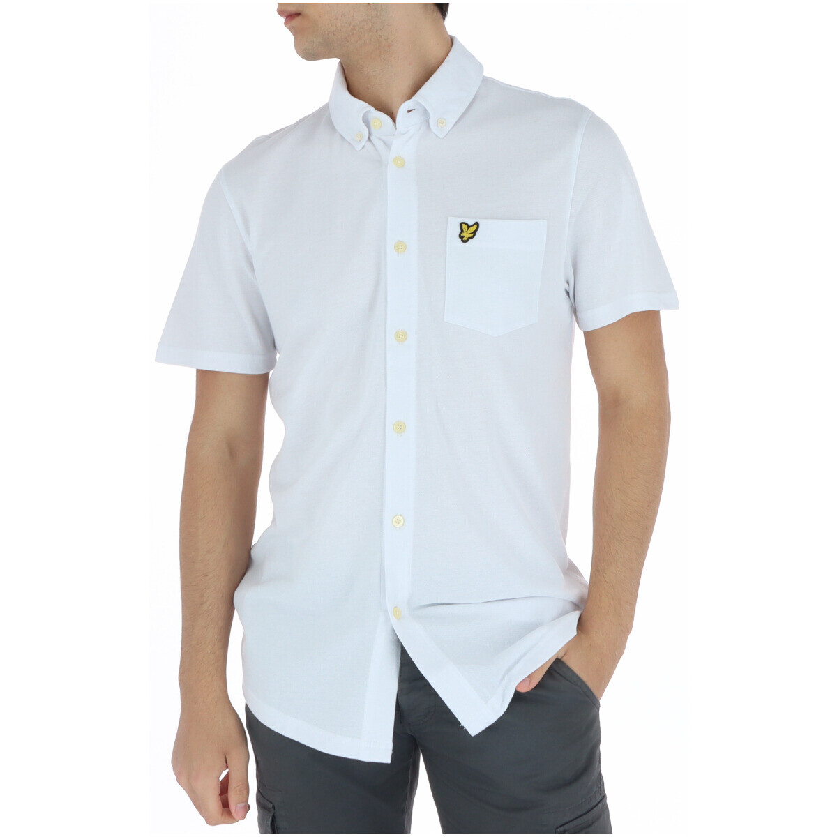 

Рубашка Lyle & Scott с коротким рукавом, белый