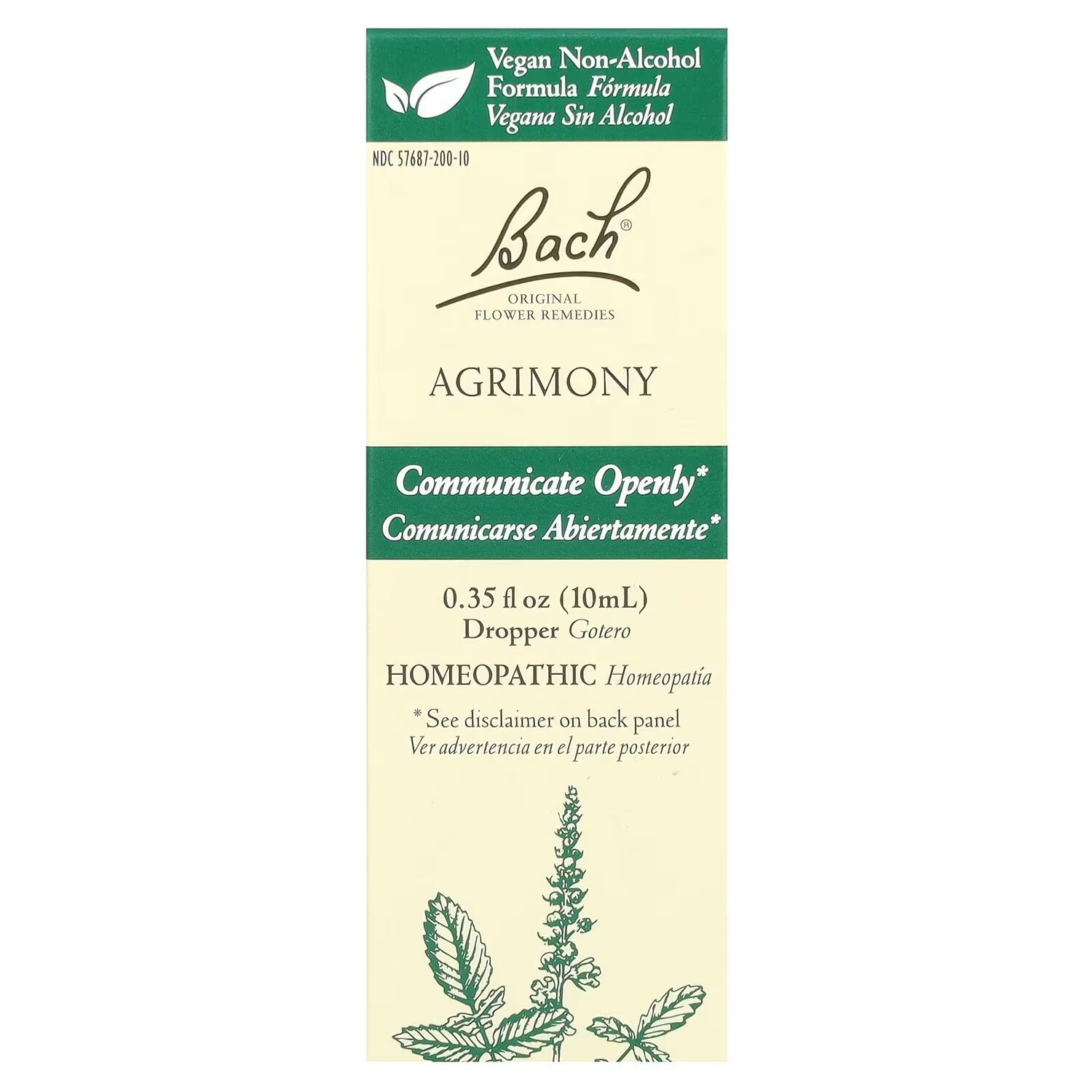 

Original Flower Remedies, репейник, 0,35 жидких унций (10 мл) Bach