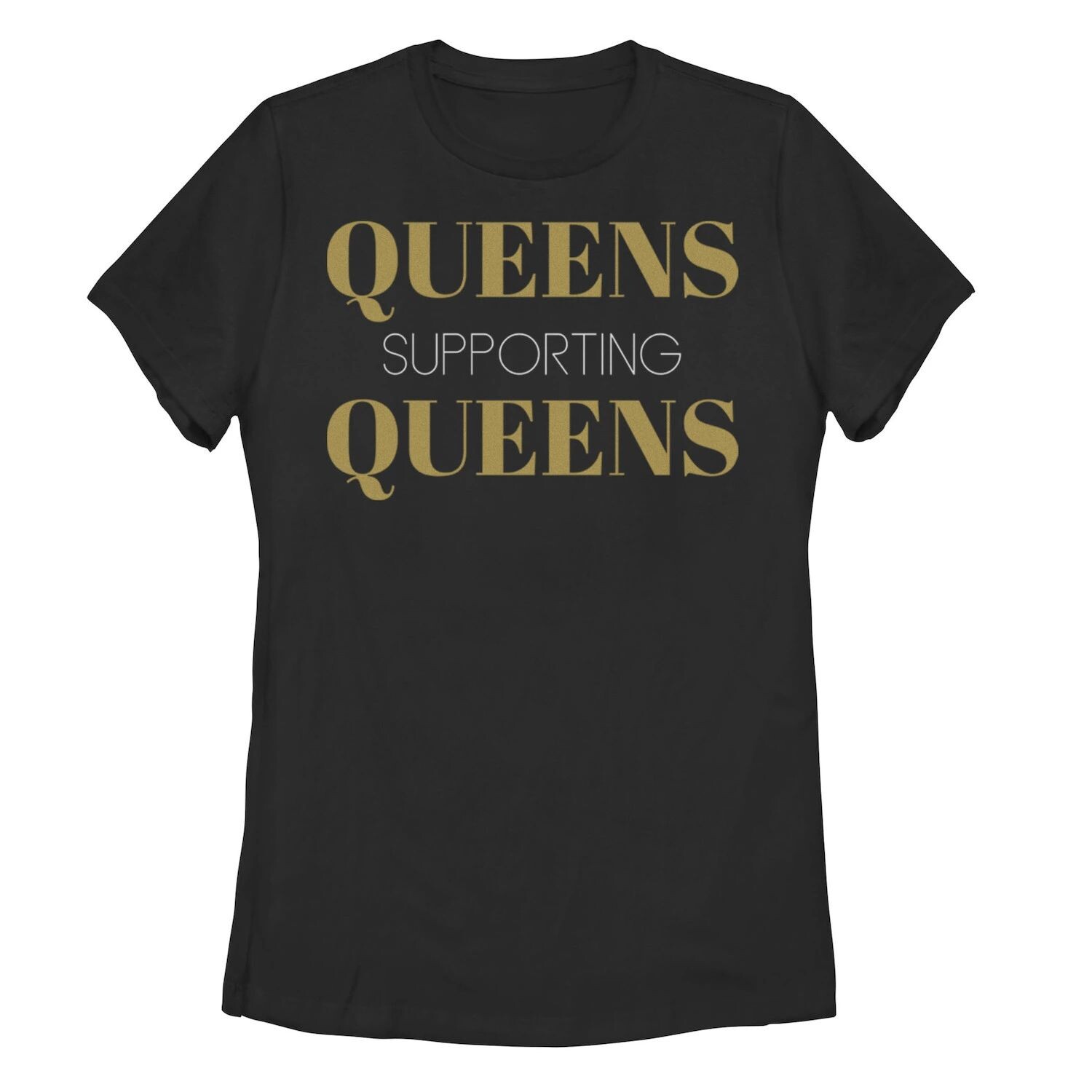 

Футболка с надписью Queens Supporting Queens для юниоров