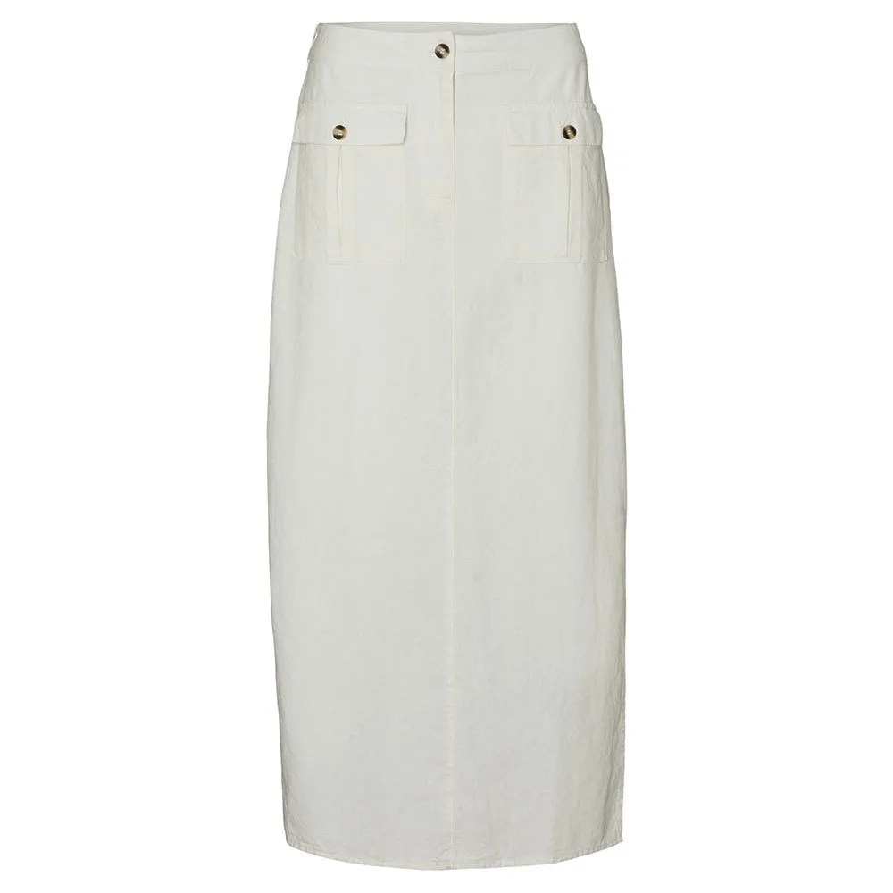 

Юбка Vero Moda Luna Pocket Long, бежевый