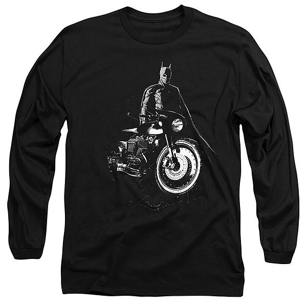 

Футболка с длинным рукавом для взрослых Batman and his motorcycle Licensed Character