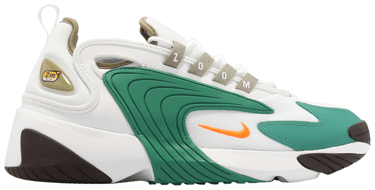 

Кроссовки Nike Zoom 2K 'White Total Orange Green', белый