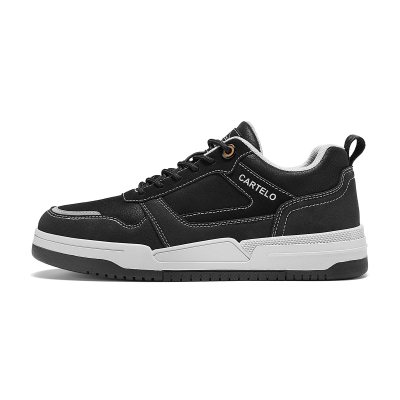 

Винтажные цветные кроссовки на платформе, низкие мужские кроссовки CARTELO, Black (Standard Sports Shoe Size)
