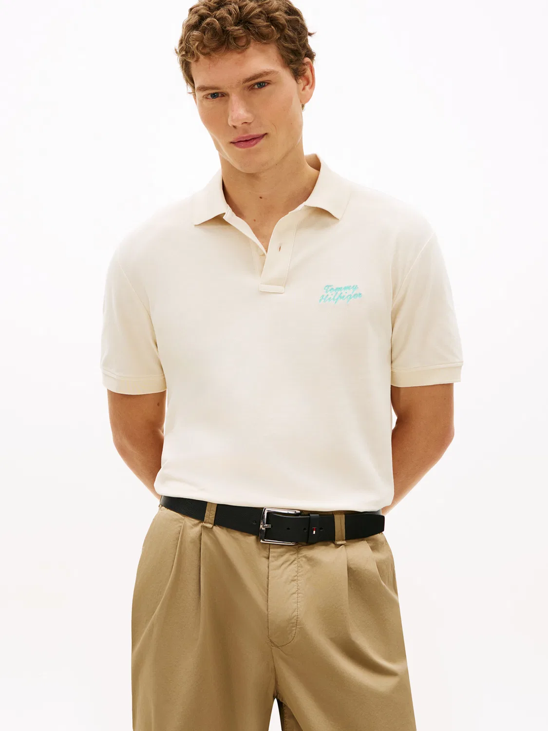 Рубашка 'CLASSIC' Tommy Hilfiger, Light Beige — фото 4