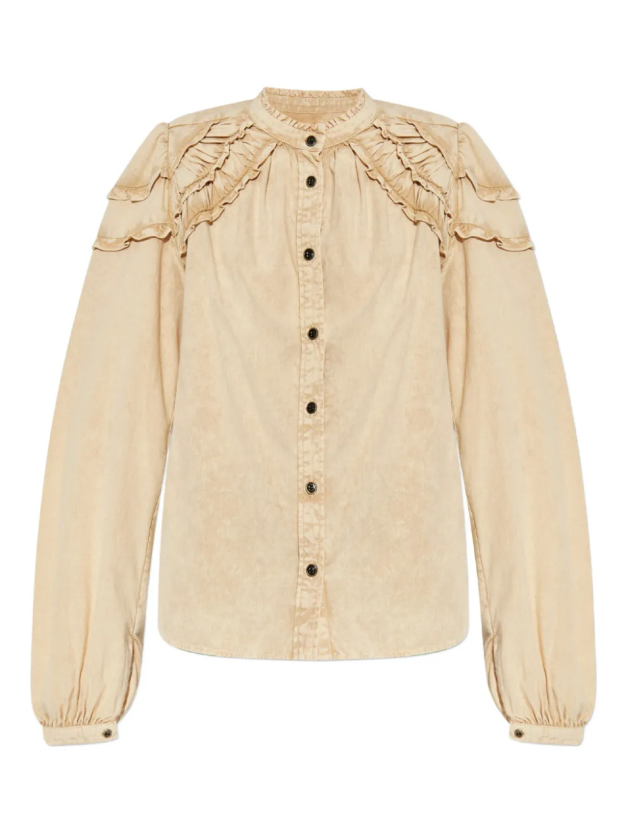 

Рубашка MARANT ÉTOILE из хлопка с рюшами, нейтральный