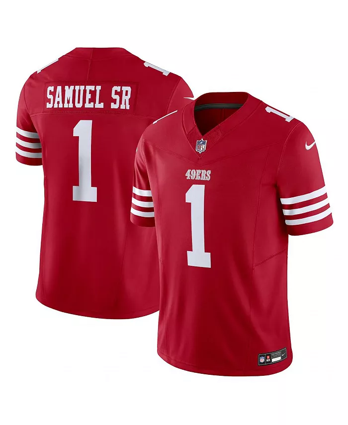 

Мужская альтернативная ограниченная джерси San Francisco 49ers Deebo Samuel Sr Vapor F.U.S.E Nike, красный